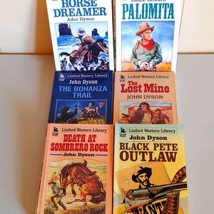 Lot of 6 large print western books